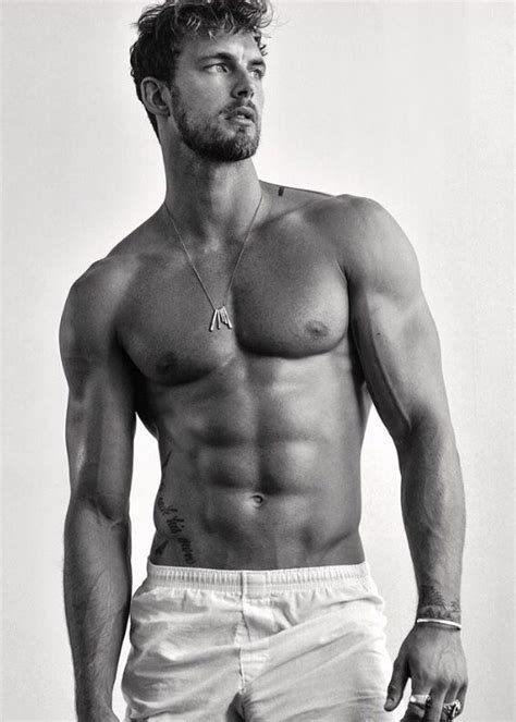 Christian Hogue shows off his body